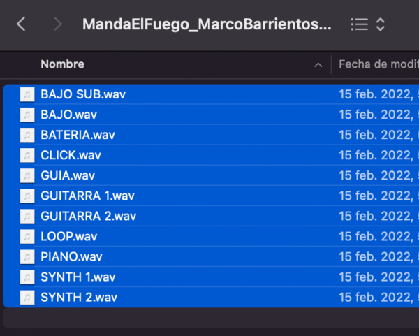 Multitracks- Manda Fuego -Marco Barrientos - Avívanos-C-130Bpm - Imagen 2